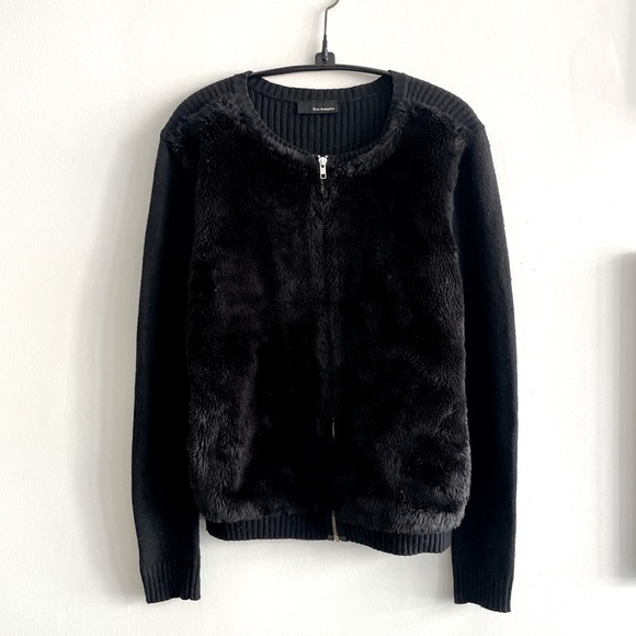 The Kooples Faux Fur Cardigan Zip Jacket - Picture 5 of 5